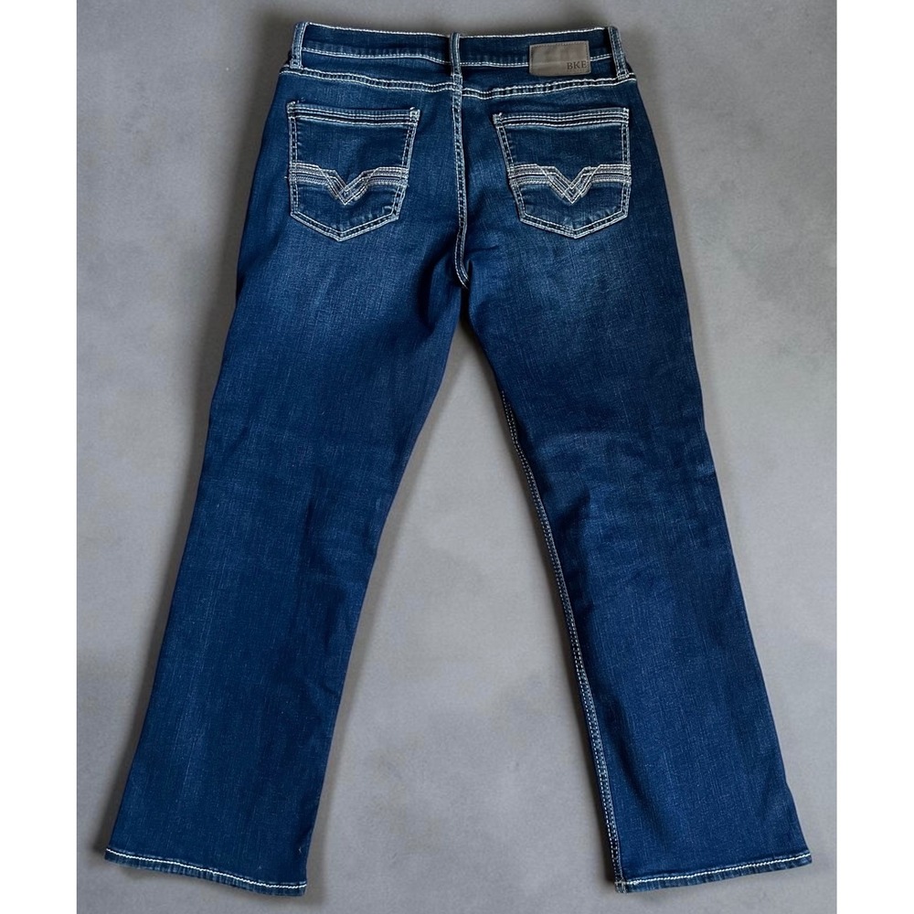 BKE Jake Regular Straight Leg Dark Wash Stretch Jeans Mens 34x30